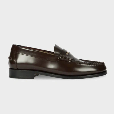 Paul Smith Dark Brown Leather 'lido' Loafers
