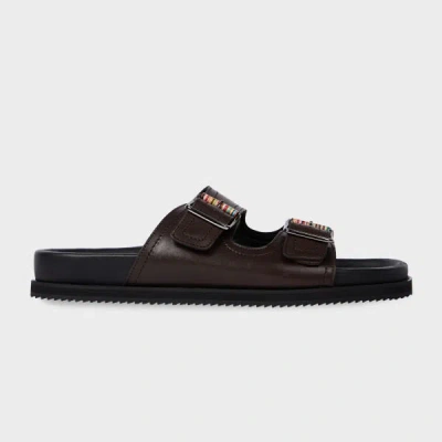 Paul Smith Buckle-fastening Leather Sandals In Brown