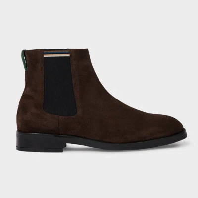 Paul Smith Dark Brown Suede 'lansing' Boots
