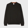 Paul Smith Dark Green Cashmere Crew Neck Sweater In Green