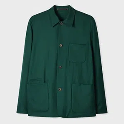 Paul Smith Dark Green Wool 'a Suit To Travel In' Work Jacket