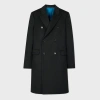 Paul Smith Dark Green Wool-cashmere Blend Double Breasted Overcoat In Green