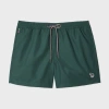 Paul Smith Dark Green Zebra Logo Swim Shorts In Green