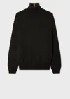 Paul Smith Dark Khaki Cashmere Roll Neck Sweater Green In Green