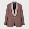 Paul Smith Dark Mauve Wool-mohair Evening Blazer Purple In Purple
