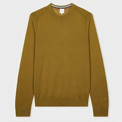 Paul Smith Dark Mustard Merino Wool Sweater Yellow