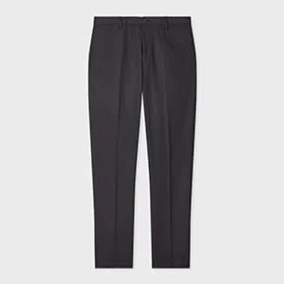 Paul Smith Dark Navy Fine Cotton Twill Trousers Blue