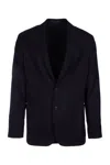 Paul Smith Structured Notch Lapel Jacket In Blue
