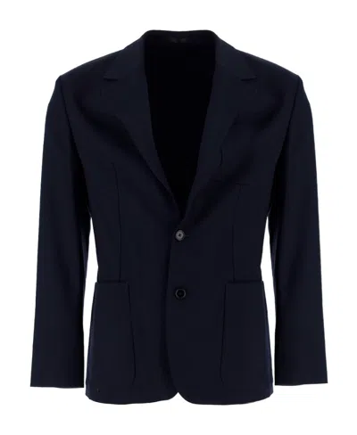 Paul Smith Darted Single-breast Wool Blazer In Black