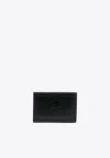 Paul Smith Debossed Logo Leather Cardholder In Black