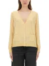Paul Smith Women's Knitted Cardigan In Yellow