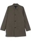 Paul Smith Detachable-panel Coat In Grey