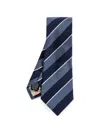 Paul Smith Diagonal-stripe Herringbone-weave Tie In Multi