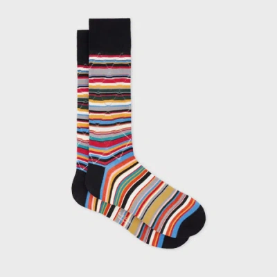 Paul Smith Diamond 'signature Stripe' Socks Multicolour