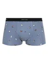 Paul Smith Dog-print Boxers In Blue