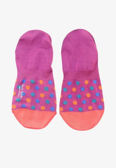 Paul Smith Dot-print No-show Socks In Multicolor