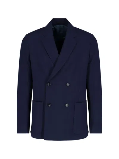 Paul Smith Double-breasted Blazer In Blue