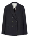 Paul Smith Double-breasted Buttoned Blazer In Gray