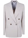 Paul Smith Double Breasted Jacket In Neutral
