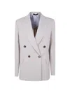 Paul Smith Double Breasted Jacket In White