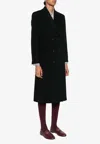 Paul Smith Double-breasted Long Coat In Black