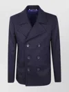 Paul Smith Three-button Wool-blend Coat In Blue
