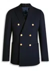 Paul Smith Men's Double-breasted Jacket Featuring Button Detailing In Black