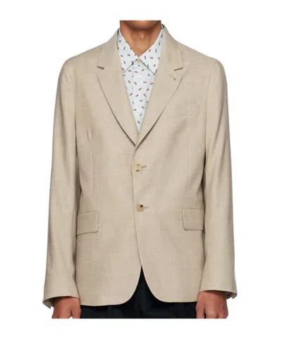 Paul Smith Double-button Lapel Blazer In Nude