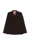 Paul Smith Double-breasted Blazer In Black