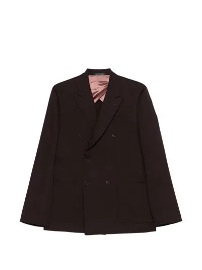 Paul Smith Double-breasted Blazer In Black