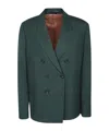 Paul Smith Double-breasted Blazer In Green