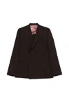 Paul Smith Double-breasted Blazer In Brown