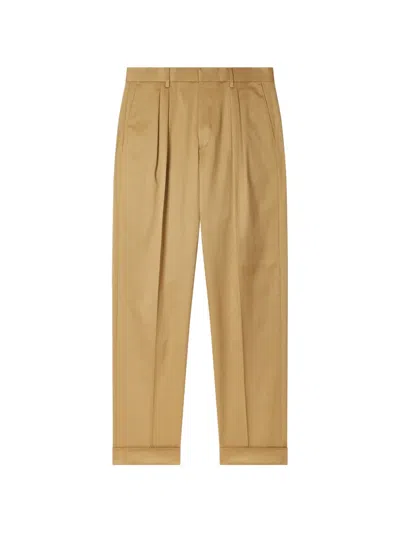 Paul Smith Double-pleat Trousers In Brown