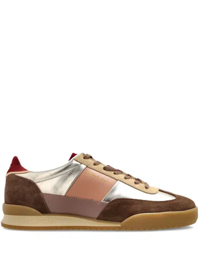 PAUL SMITH DOVER METALLIC-PANEL SNEAKERS