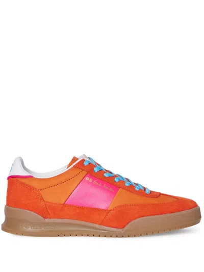 Paul Smith Women's Orange Leather 'dover' Trainers