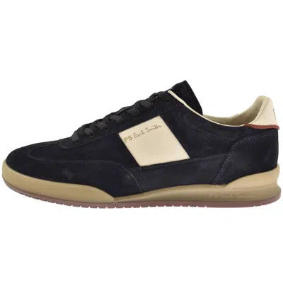 Paul Smith Dover Trainers Navy In Animal Print