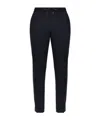 Paul Smith Dart-detail Check-pattern Drawstring Trousers In Blue