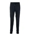 Paul Smith Cotton Lounge Trousers Ribbed Ankles In Black