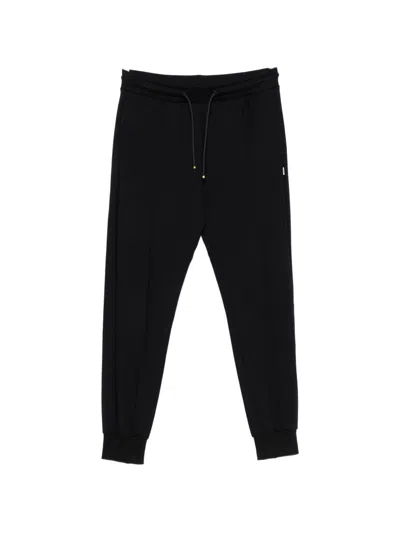 Paul Smith Drawstring Cotton-blend Joggers In Black