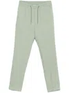 Paul Smith Slim-fit Straight-leg Linen Drawstring Trousers In Green