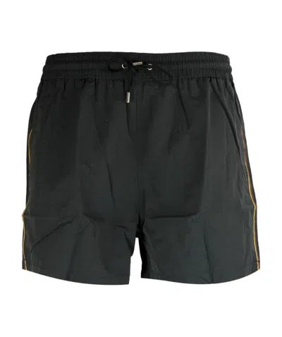 Paul Smith Drawstring Swim Shorts In Black