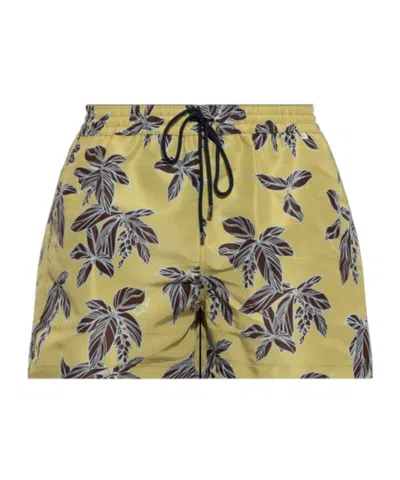 Paul Smith Drawstring Swim Trunks In Green