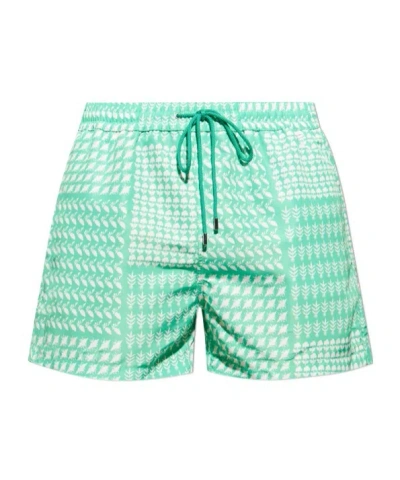 Paul Smith Drawstring Swimming Trunks In Green
