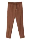 Paul Smith Pants With Drawstring In Brown