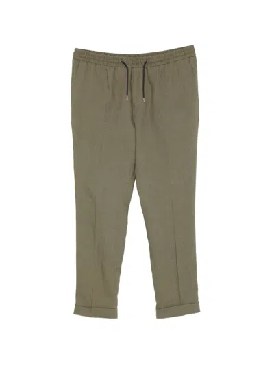 Paul Smith Drawstring Trousers In Green