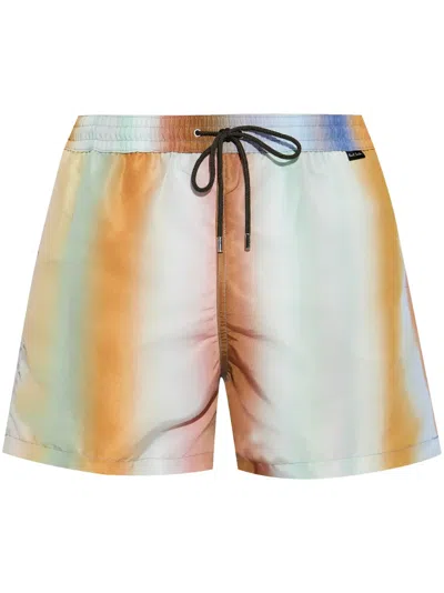 Paul Smith Drawstring-waist Shorts In Green