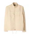 Paul Smith Ecru Linen Patch-pocket Drawstring Jacket White In Brown