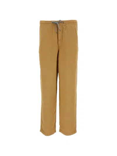 Paul Smith Drawstring-waist Straight-leg Trousers In Gold