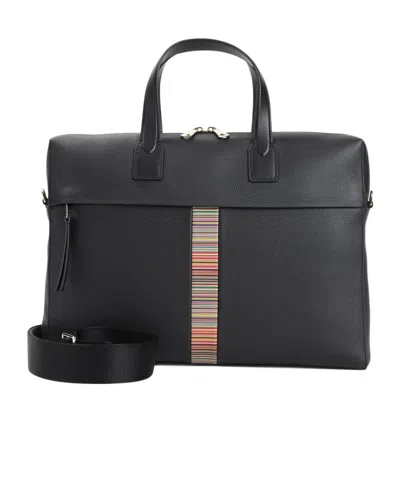 Paul Smith Dual-handle Briefcase In Black