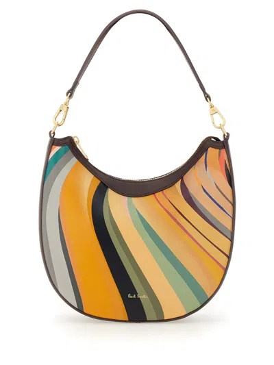 Paul Smith "dusky Swirl" Mini Hobo Bag In Multi